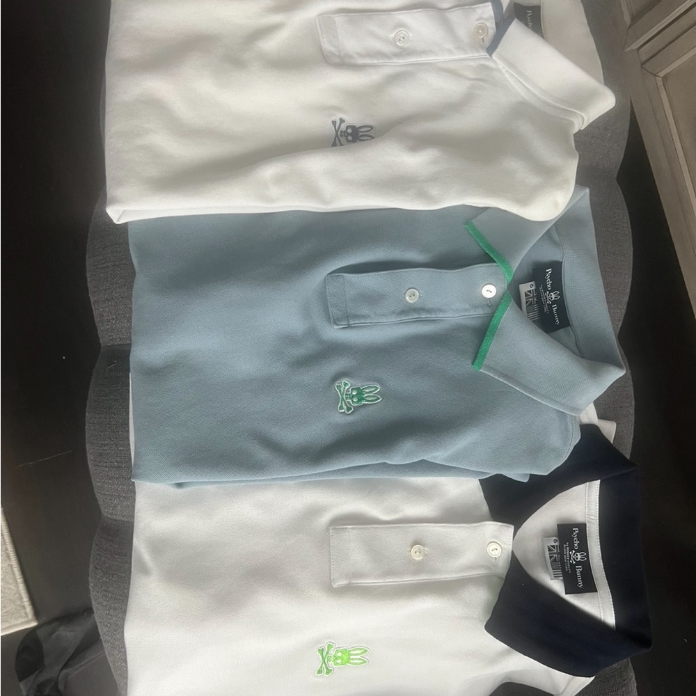 Psycho bunny collard shirts polo never worn